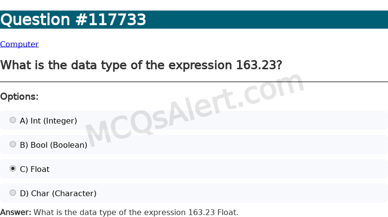 Question Screenshot