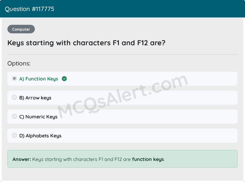 Question Screenshot