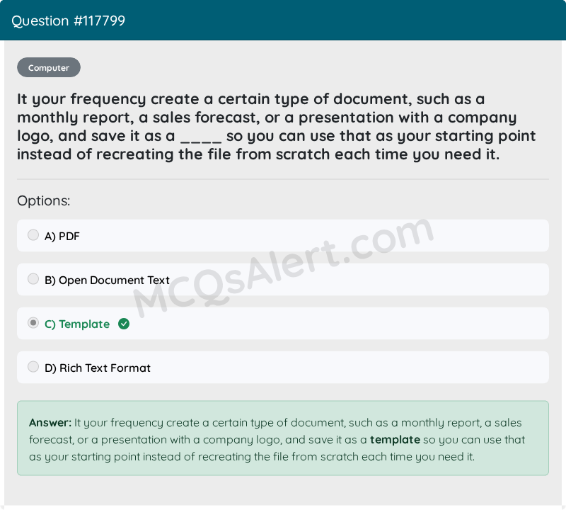 Question Screenshot