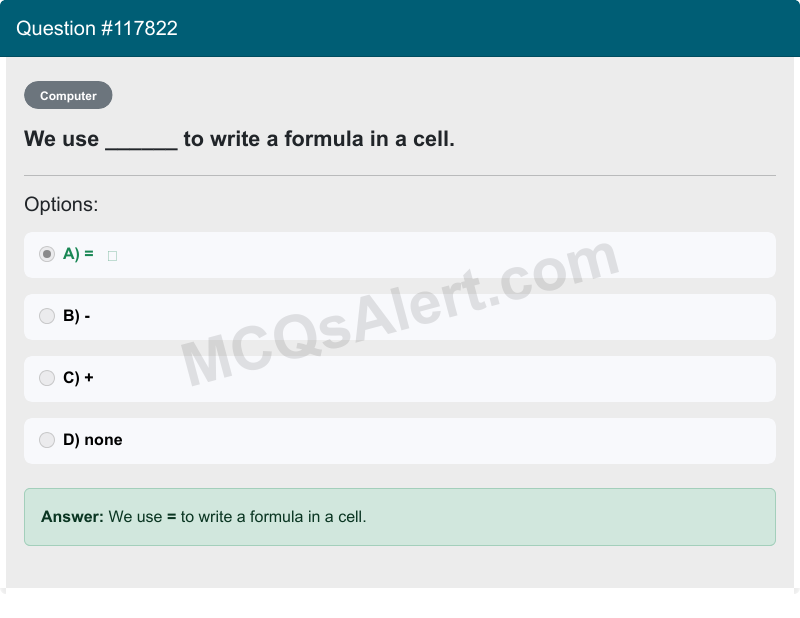 Question Screenshot