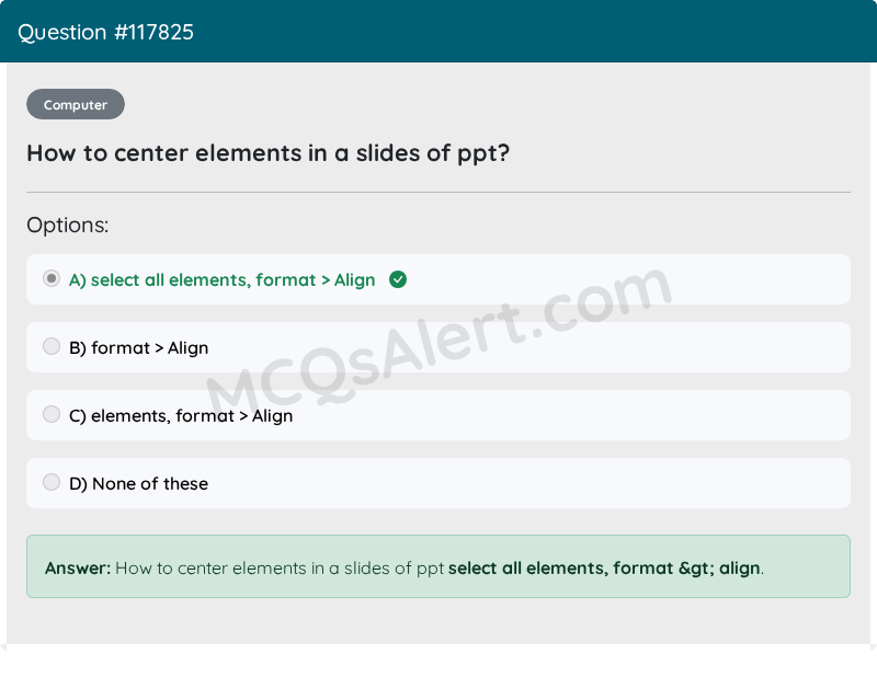 Question Screenshot