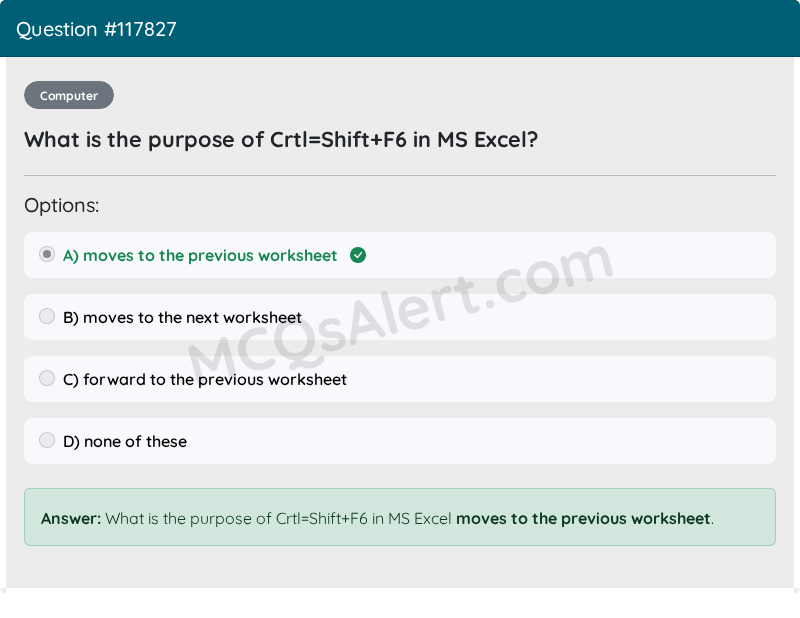 Question Screenshot