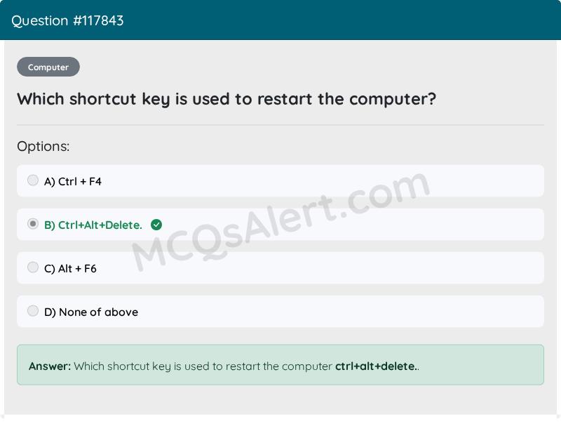 Question Screenshot