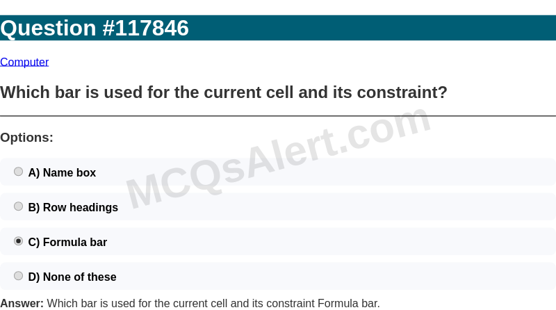 Question Screenshot