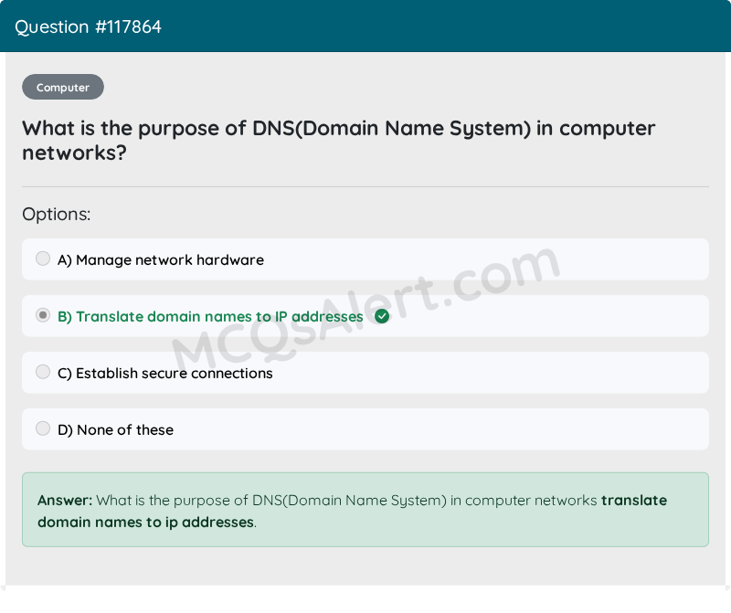 Question Screenshot