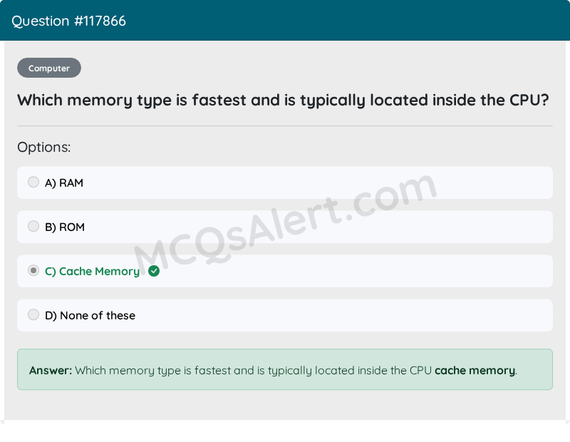 Question Screenshot
