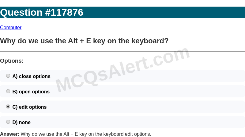 Question Screenshot