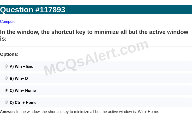 Question Screenshot