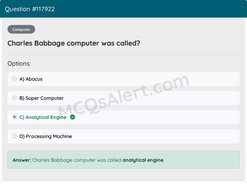Question Screenshot