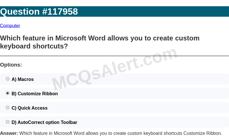 Question Screenshot