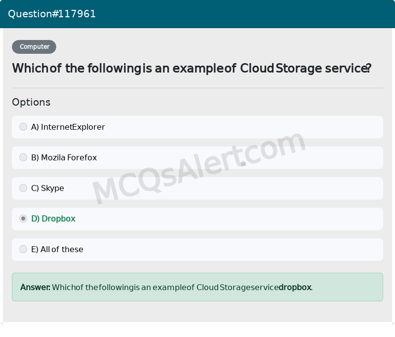 Question Screenshot