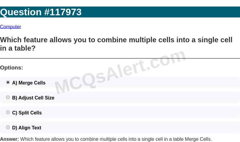 Question Screenshot