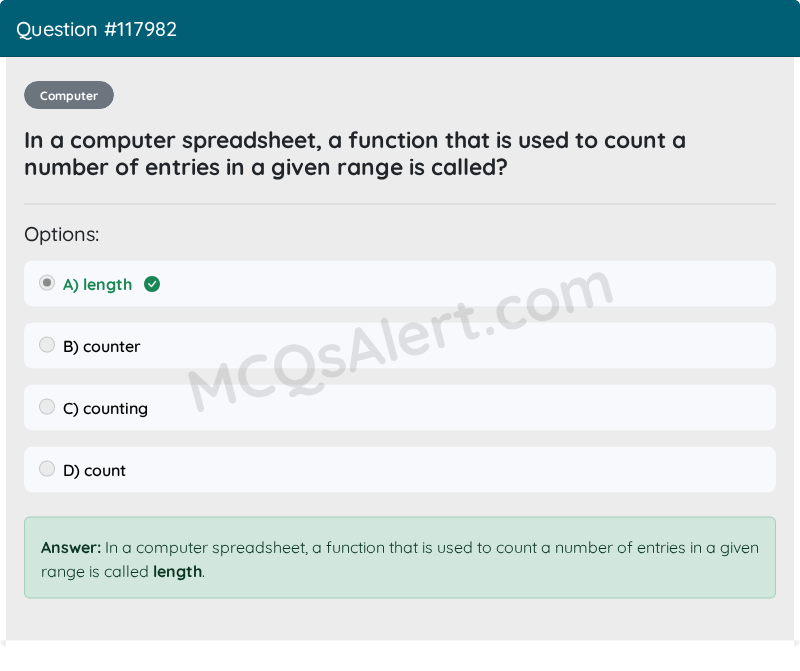 Question Screenshot