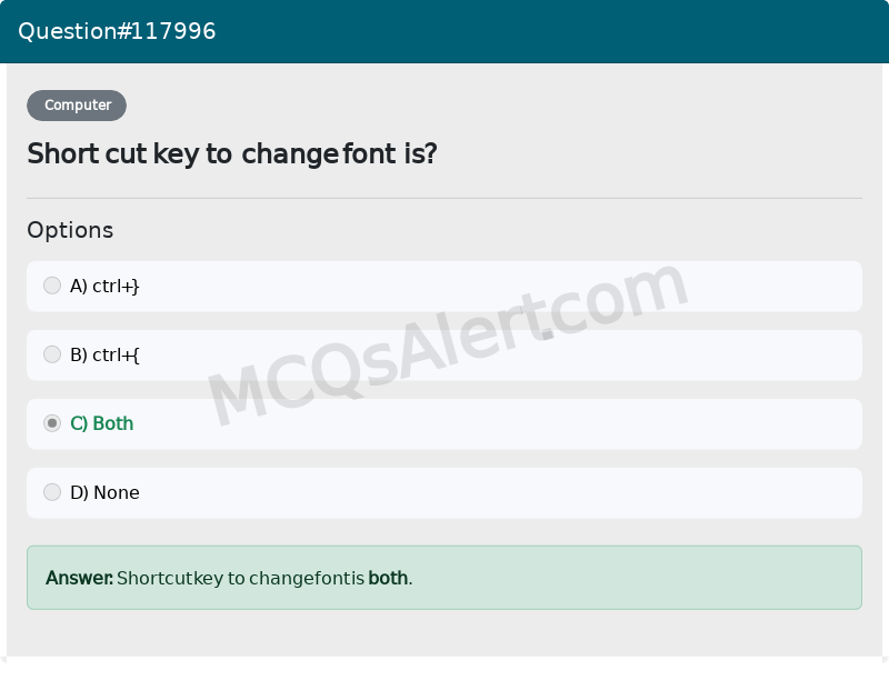 Question Screenshot