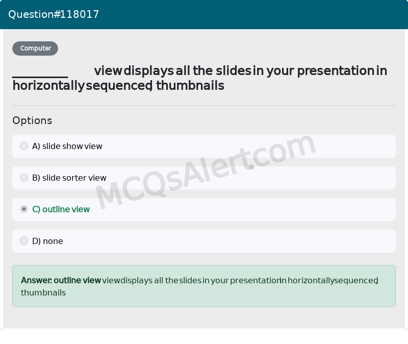 Question Screenshot