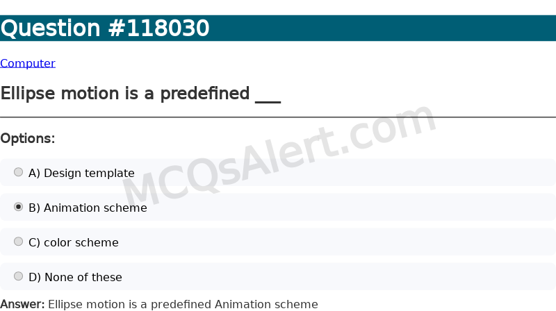 Question Screenshot