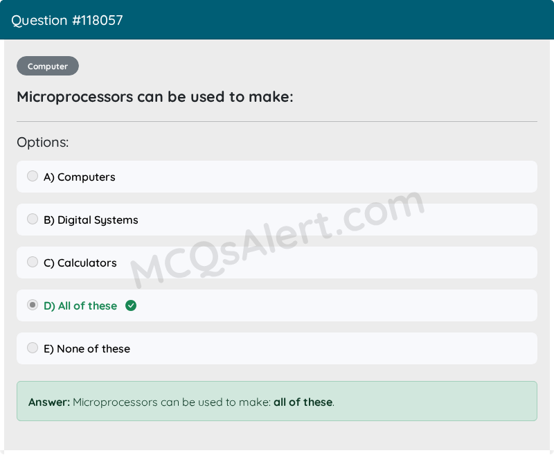 Question Screenshot