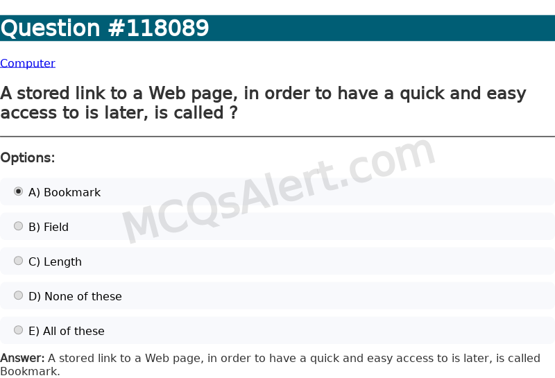 Question Screenshot