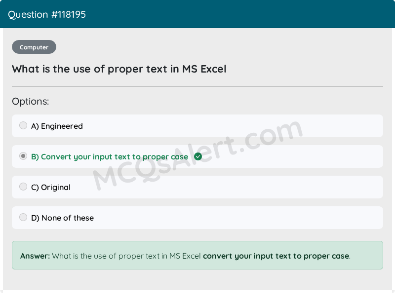Question Screenshot