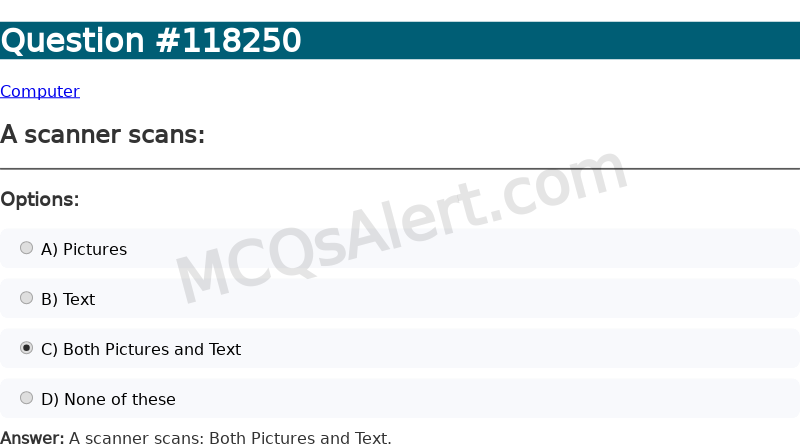 Question Screenshot