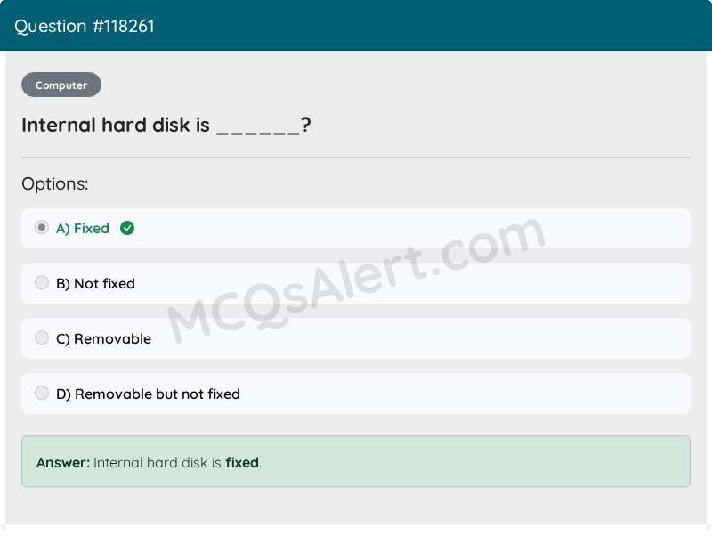 Question Screenshot