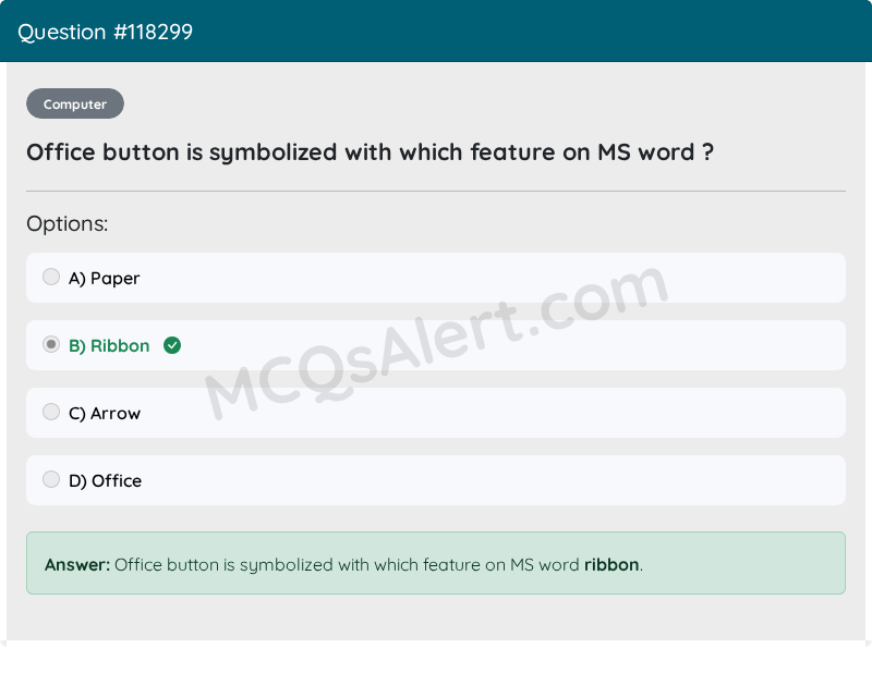 Question Screenshot