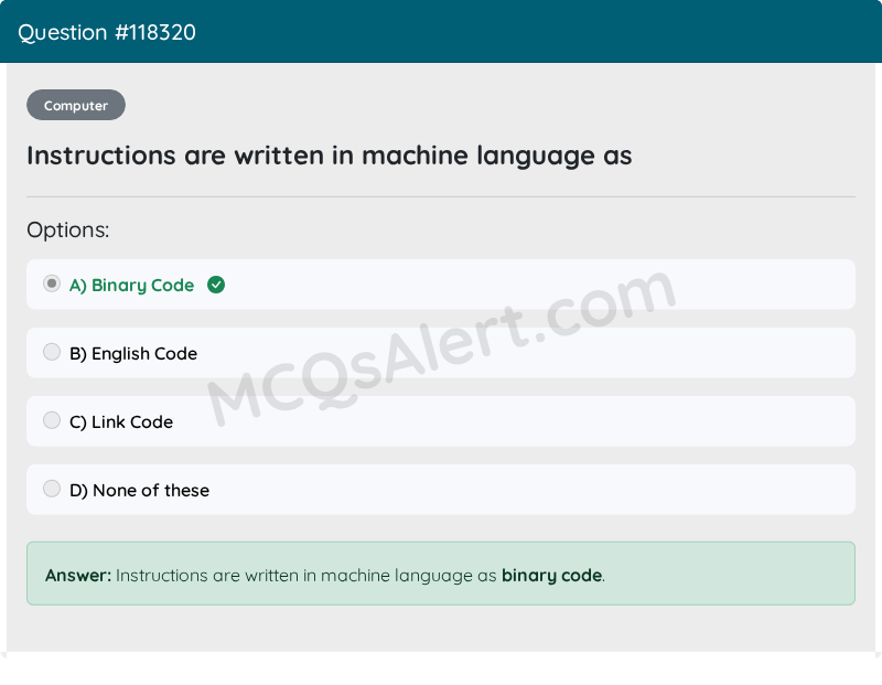 Question Screenshot