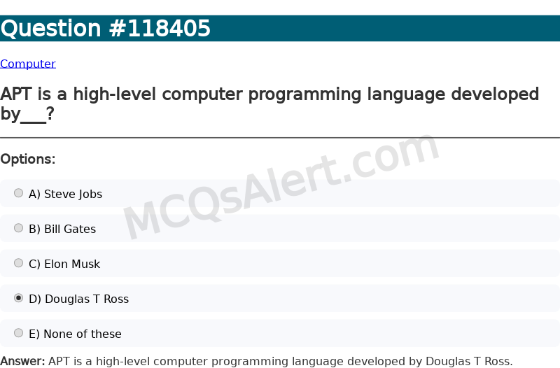 Question Screenshot