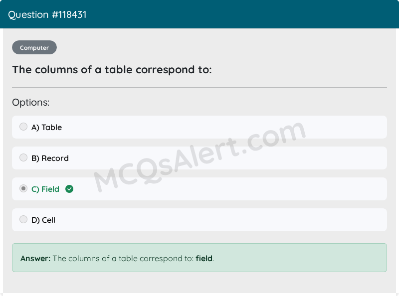 Question Screenshot