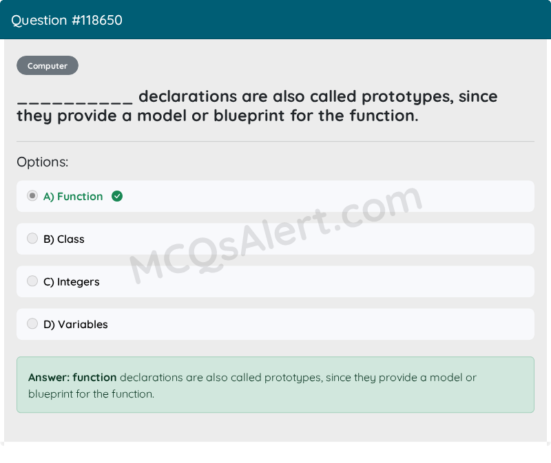 Question Screenshot