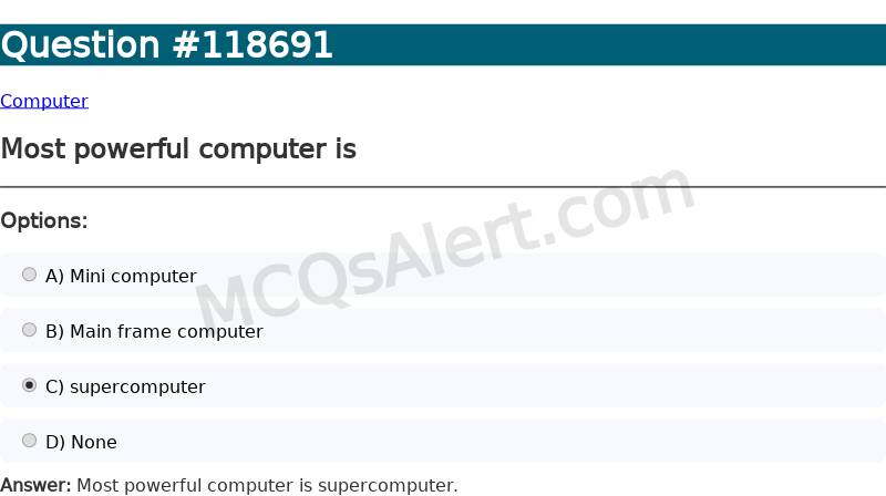 Question Screenshot