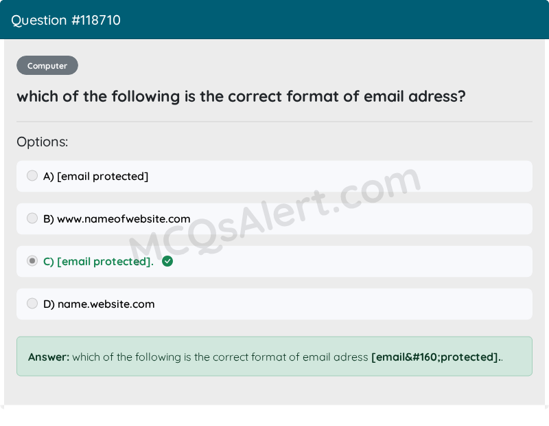 Question Screenshot