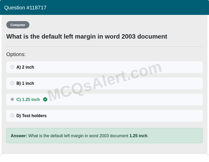 Question Screenshot
