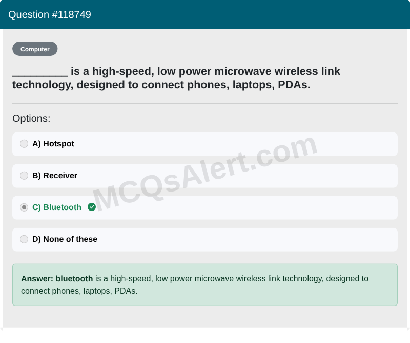 Question Screenshot
