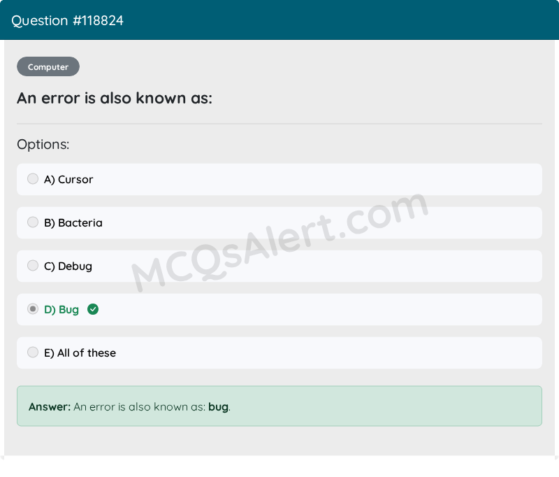 Question Screenshot