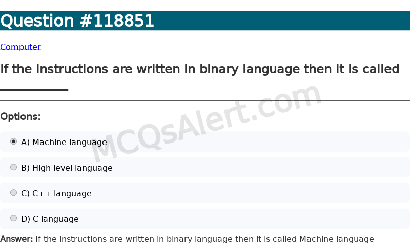 Question Screenshot