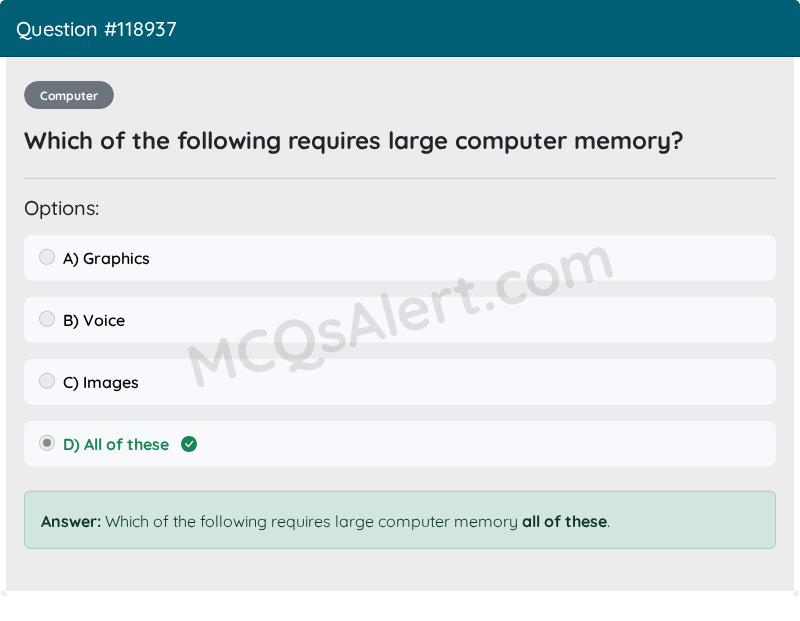Question Screenshot
