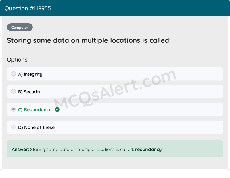 Question Screenshot