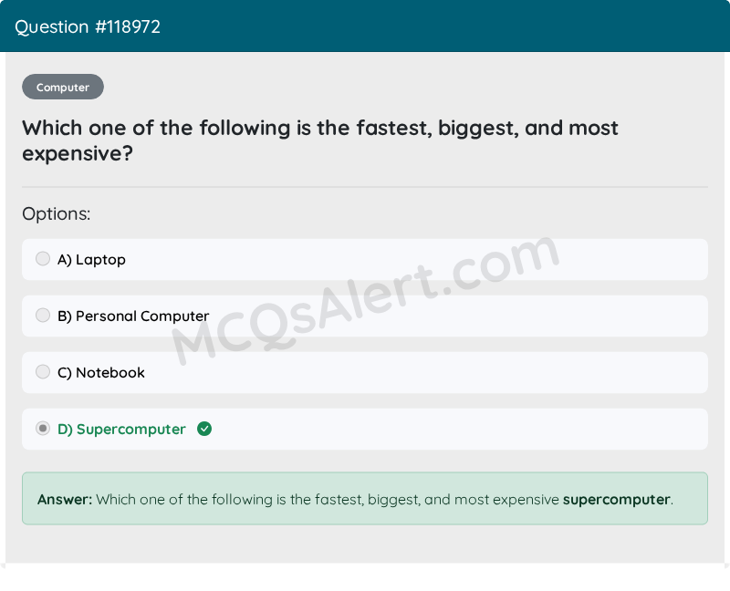 Question Screenshot