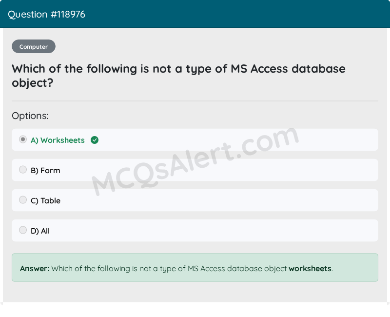 Question Screenshot