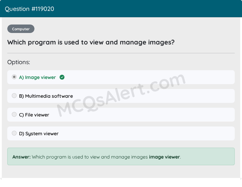 Question Screenshot