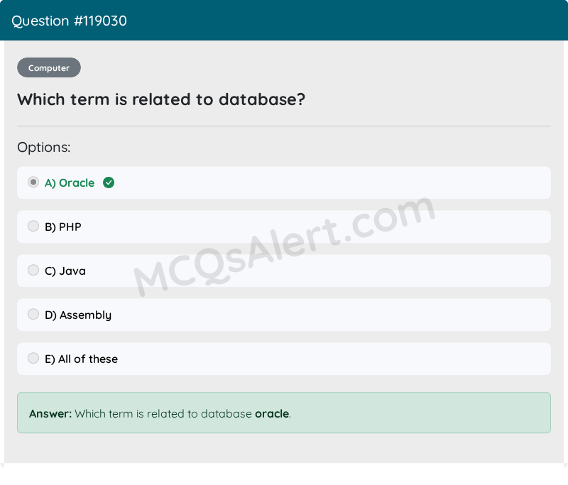 Question Screenshot