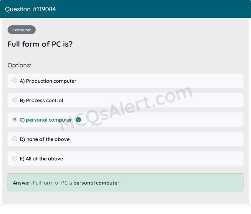 Question Screenshot