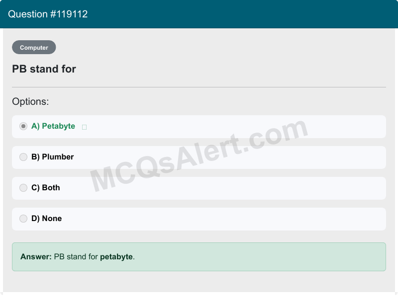 Question Screenshot