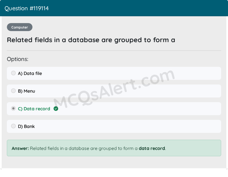 Question Screenshot