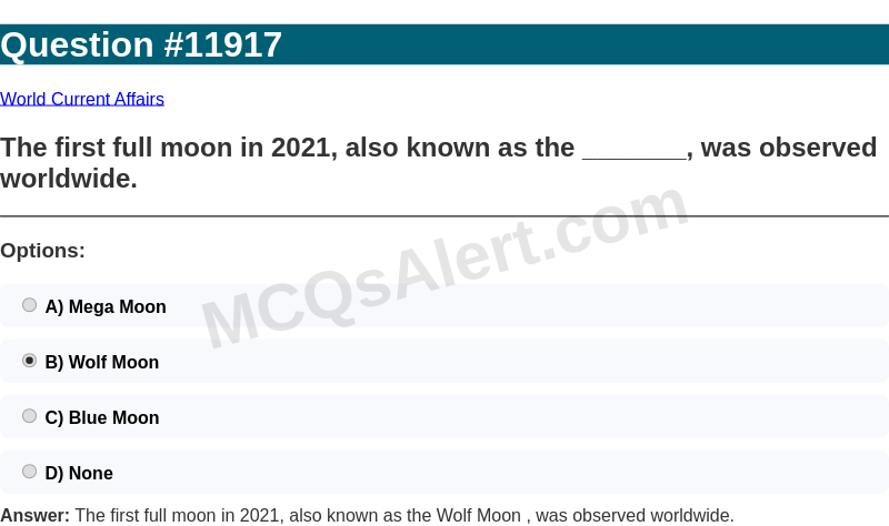 Question Screenshot