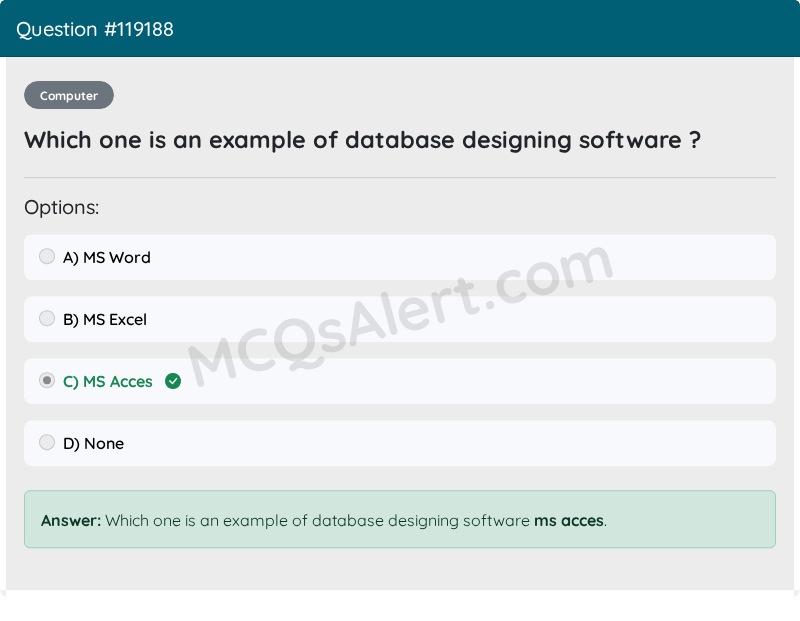 Question Screenshot