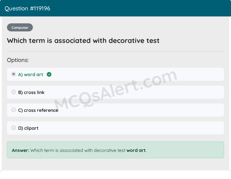 Question Screenshot