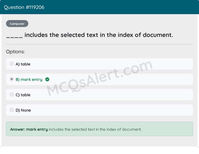 Question Screenshot
