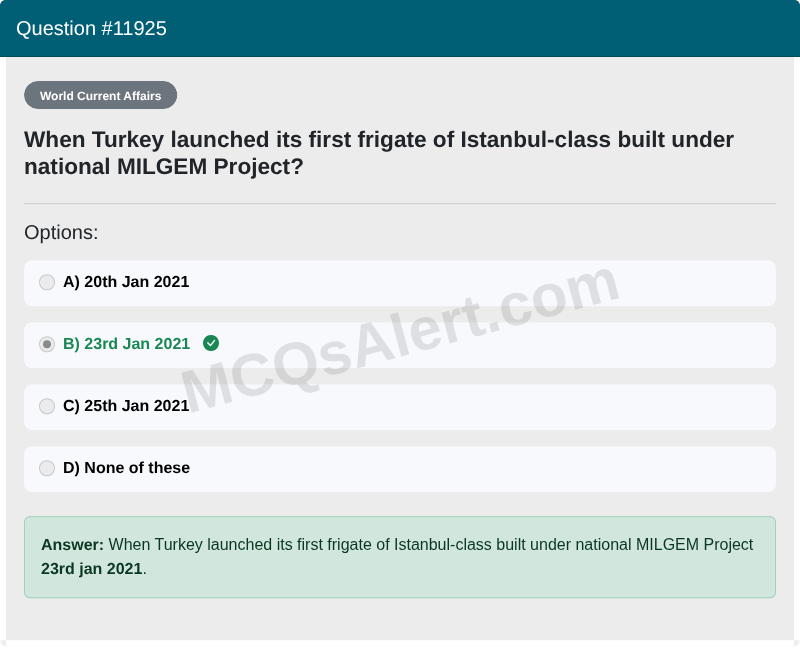 Question Screenshot